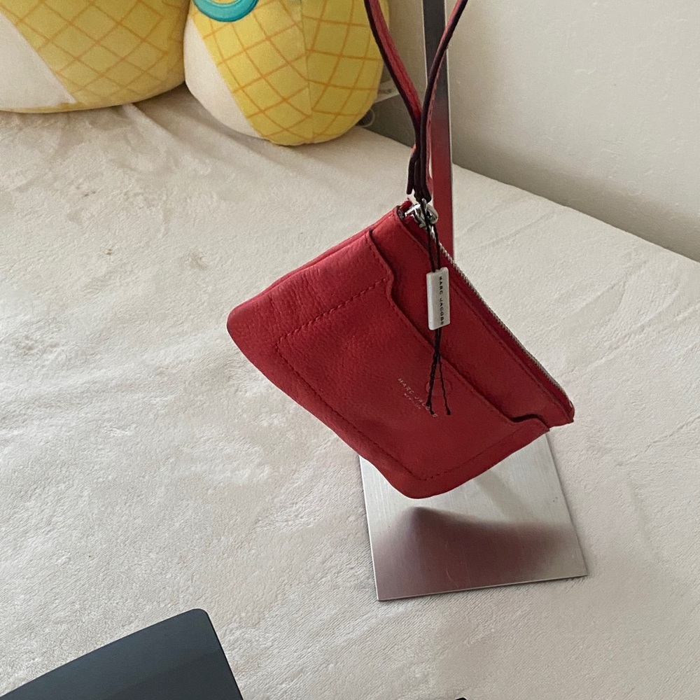 Marc Jacobs Red Wristlet Clutch